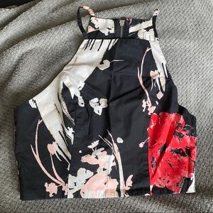 Floral print crop top